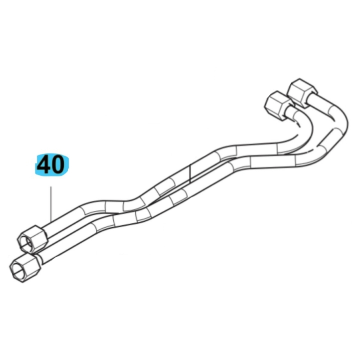 Hydraulisk Pipe För Vfmu i gruppen  hos Motorsågsbutiken (5895619-01)