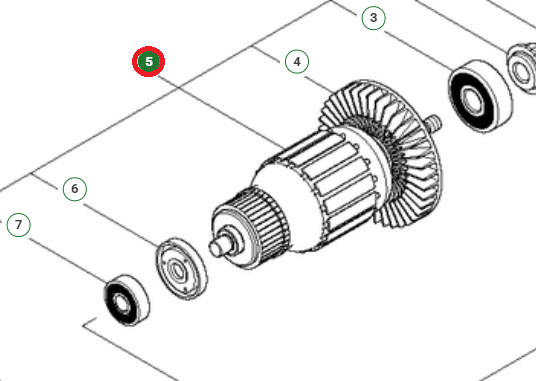 Armature i gruppen Reservdelar Motorsågar / Husqvarna Motorsågar 400-serie / Reservdelar Husqvarna 420EL hos Motorsågsbutiken (5896900-04)
