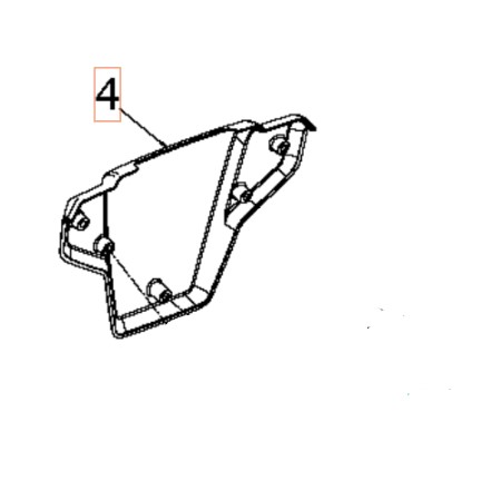 Bracket Rotator Front i gruppen Övriga Reservdelar / Reservdelar Husqvarna Snöslungor / Reservdelar Husqvarna ST430T hos Motorsågsbutiken (5897542-01)