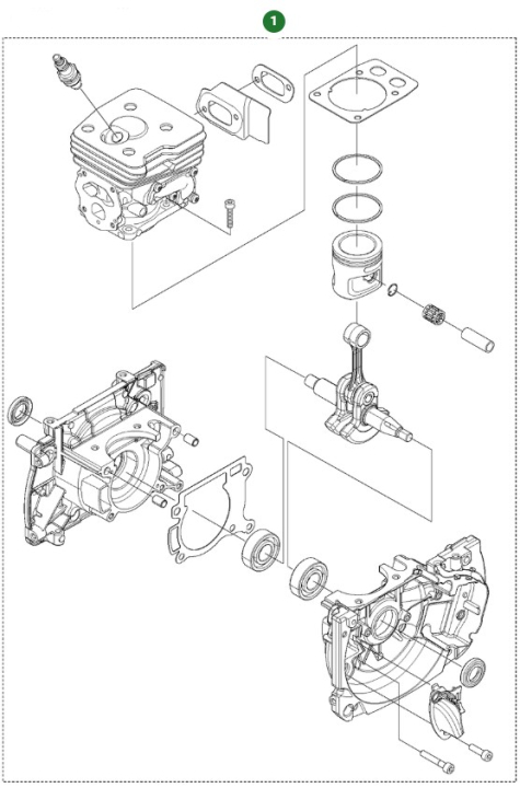 Short Block R15Iiat i gruppen hos Motorsågsbutiken (5900928-01)