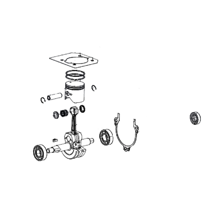 Crankshaft Kit Rotating Assemb i gruppen Övriga Reservdelar / Reservdelar McCulloch Lövblåsare / Reservdelar McCulloch GBV322 hos Motorsågsbutiken (5907213-01)