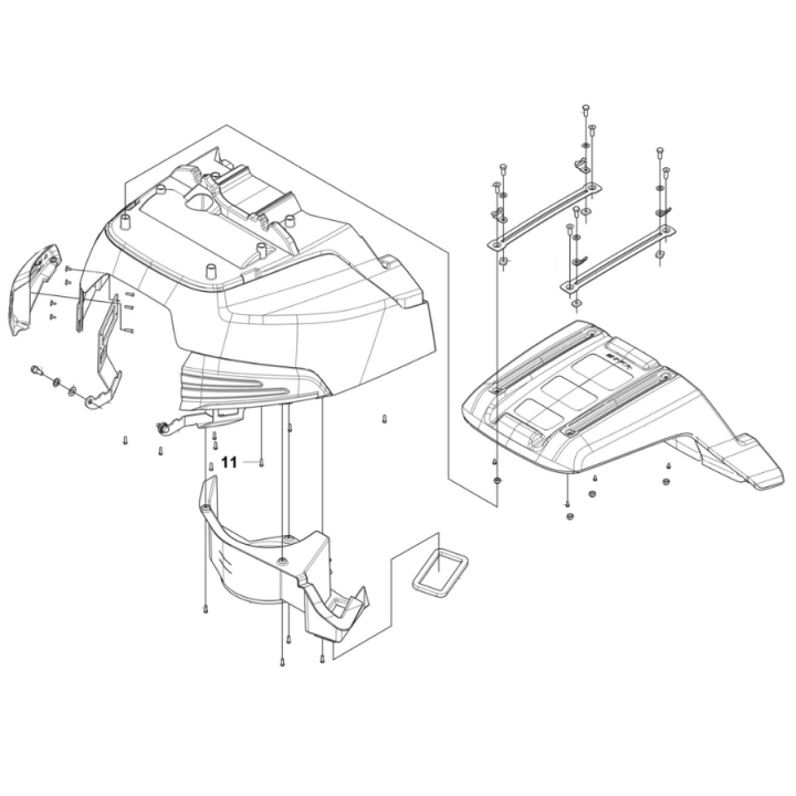 ENGINE HOOD ASSY R418TSX AWD i gruppen  hos Motorsågsbutiken (5909009-03)
