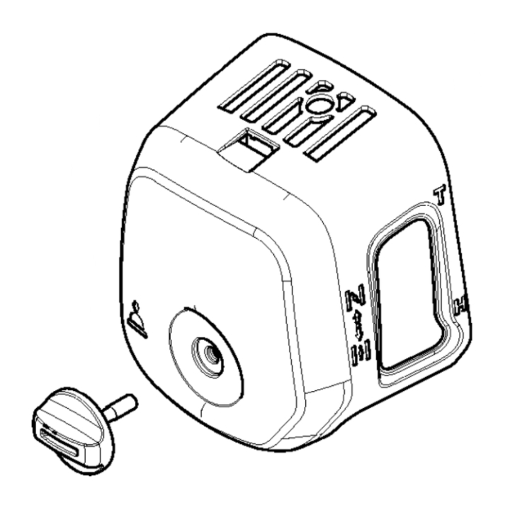 Luftfilterkåpa Komplett i gruppen Reservdelar Röjsågar / Röjsågar Husqvarna 500-serie / Reservdelar Husqvarna 541RST hos Motorsågsbutiken (5909323-01)