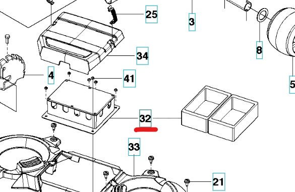 MOTORKONTROLL ENHET, KLIPPDECK i gruppen  hos Motorsågsbutiken (5914572-01)