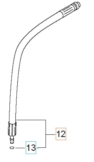 Hose Connector Sp i gruppen Övriga Reservdelar / Reservdelar Husqvarna Högtryckstvättar / Reservdelar Husqvarna PW460 hos Motorsågsbutiken (5926176-13)