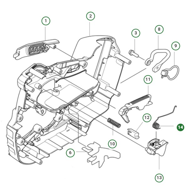 Spring Throttle i gruppen hos Motorsågsbutiken (5930642-01)