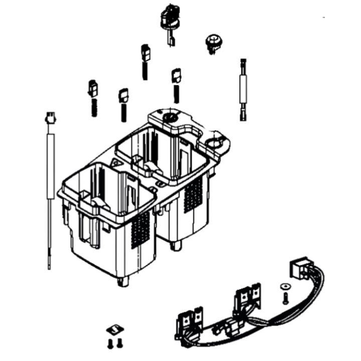 BATTERY BOX SPARE PART ASSY LC i gruppen  hos Motorsågsbutiken (5931245-03)