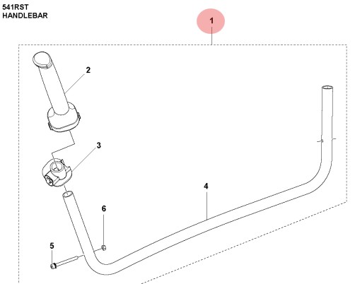 Handtag Komplett i gruppen Reservdelar Röjsågar / Röjsågar Husqvarna 500-serie / Reservdelar Husqvarna 541RST hos Motorsågsbutiken (5933047-01)