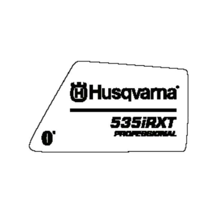 Decal Product i gruppen Reservdelar Röjsågar / Röjsågar Husqvarna 500-serie / Reservdelar Husqvarna 535iRX hos Motorsågsbutiken (5933498-01)
