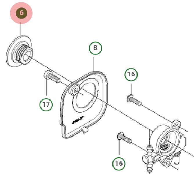 WORM GEAR i gruppen Reservdelar Motorsågar / Reservdelar Jonsered Motorsågar / Reservdelar Jonsered CS2125T hos Motorsågsbutiken (5938253-01)