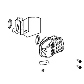 Muffler Assy i gruppen Övriga Reservdelar / Reservdelar Husqvarna Häcksaxar / Reservdelar Husqvarna 322HD60 hos Motorsågsbutiken (5938764-02)