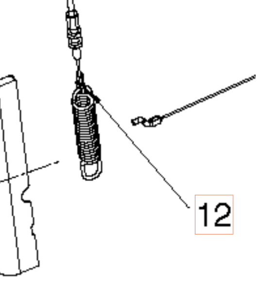 Fjäder i gruppen Övriga Reservdelar / Reservdelar Husqvarna Snöslungor / Reservdelar Husqvarna ST430T hos Motorsågsbutiken (5947165-01)
