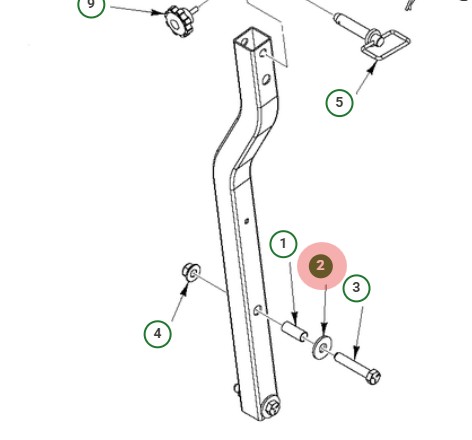 WASHER PLAIN .688X1.75X.138 ST i gruppen  hos Motorsågsbutiken (5949464-01)
