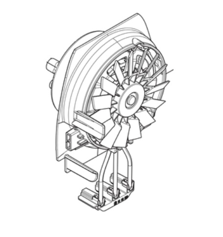 MOTOR ASSY ADAPTER SPARE PART i gruppen Reservdelar Röjsågar / Röjsågar Husqvarna 300-serie / Reservdelar Husqvarna 325iLK hos Motorsågsbutiken (5950107-09)