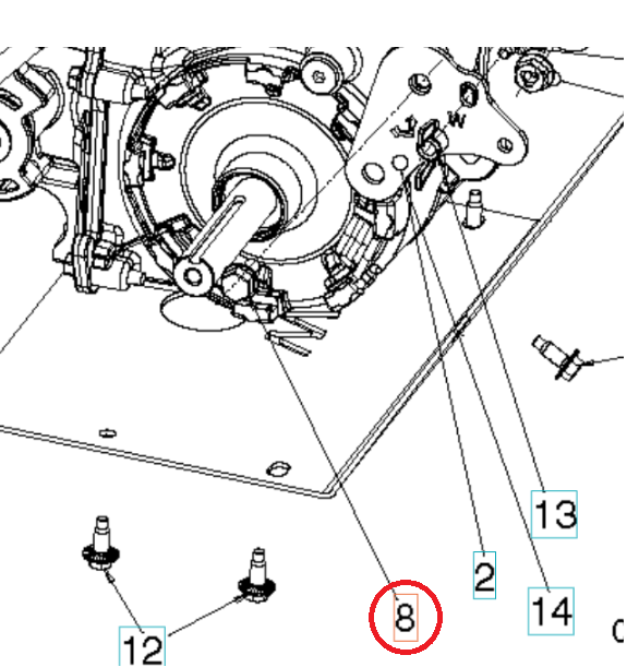 Bolt External Hexagon Head Fla i gruppen Övriga Reservdelar / Reservdelar Husqvarna Snöslungor / Reservdelar Husqvarna ST430T hos Motorsågsbutiken (5955176-01)