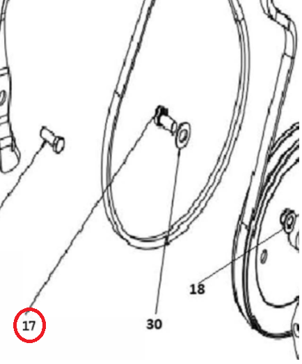 Skruv Hexagon Head Flange 3/8- i gruppen Övriga Reservdelar / Reservdelar Husqvarna Snöslungor / Reservdelar Husqvarna ST430T hos Motorsågsbutiken (5955179-01)