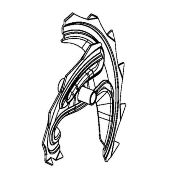 LH AUGER RIBBONS i gruppen Övriga Reservdelar / Reservdelar Husqvarna Snöslungor / Reservdelar Husqvarna ST124 hos Motorsågsbutiken (5959215-04)