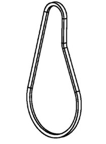 BELT AUGER 4XLA822 i gruppen Övriga Reservdelar / Reservdelar Husqvarna Snöslungor / Reservdelar Husqvarna ST124 hos Motorsågsbutiken (5959247-01)