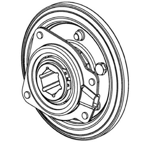RUBBER DRIVE WHEEL i gruppen Övriga Reservdelar / Reservdelar Husqvarna Snöslungor / Reservdelar Husqvarna ST124 hos Motorsågsbutiken (5959262-01)