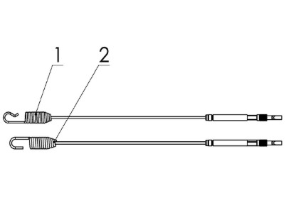 CONTROL CABLES i gruppen Övriga Reservdelar / Reservdelar Husqvarna Snöslungor / Reservdelar Husqvarna ST124 hos Motorsågsbutiken (5960149-01)