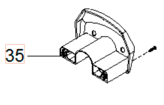 Bracket Hose Hook Dark Grey i gruppen Övriga Reservdelar / Reservdelar Husqvarna Högtryckstvättar / Reservdelar Husqvarna PW345C hos Motorsågsbutiken (5960244-01)