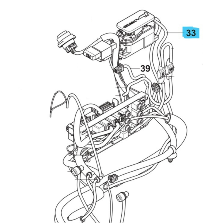 Wiring Assy Power Supply W122 i gruppen  hos Motorsågsbutiken (5960280-05)