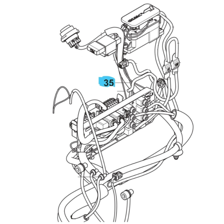 Wiring Assy Power Supply W122 i gruppen  hos Motorsågsbutiken (5960280-07)