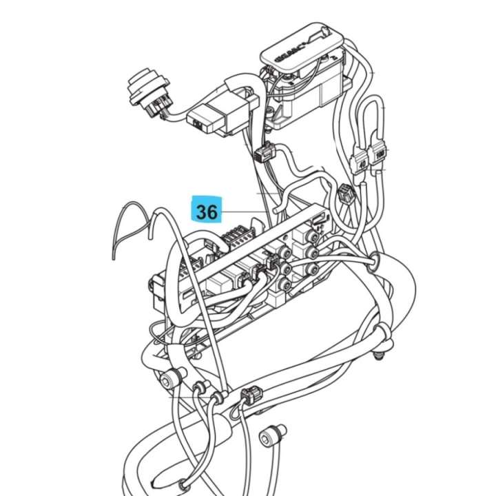 Wiring Assy Power Supply W122 i gruppen  hos Motorsågsbutiken (5960280-08)