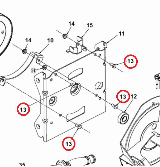 Screw External Hexagon Head 5/ i gruppen Övriga Reservdelar / Reservdelar Husqvarna Snöslungor / Reservdelar Husqvarna ST330P hos Motorsågsbutiken (5960316-01)