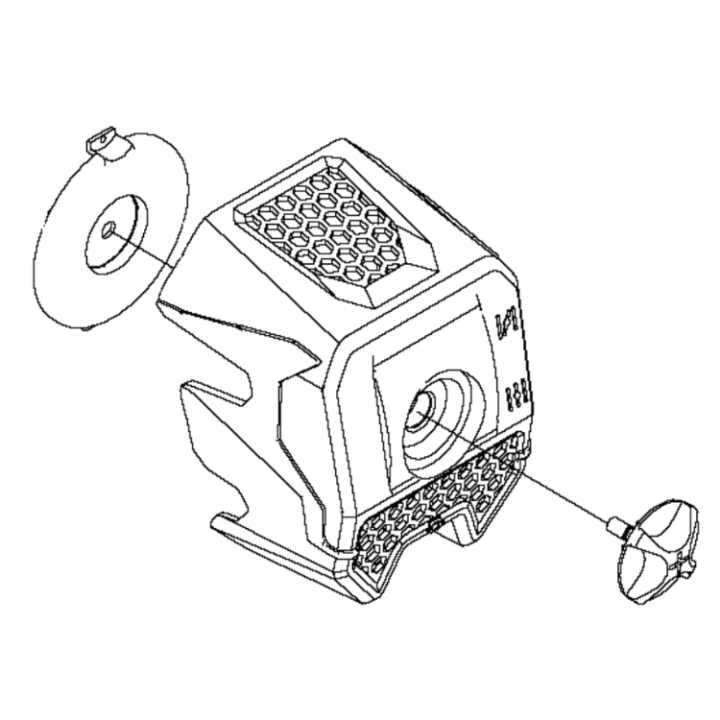 Filter Cover Assy i gruppen Reservdelar Röjsågar / Röjsågar Husqvarna 100-serie / Reservdelar Husqvarna 131R hos Motorsågsbutiken (5961973-01)
