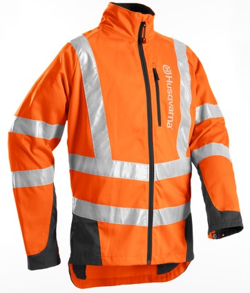 Skogsjacka Husqvarna Classic High Viz EN 20471, 54 i gruppen Kläder & Skyddsutrustning / Skyddsjackor hos Motorsågsbutiken (5963046-54)