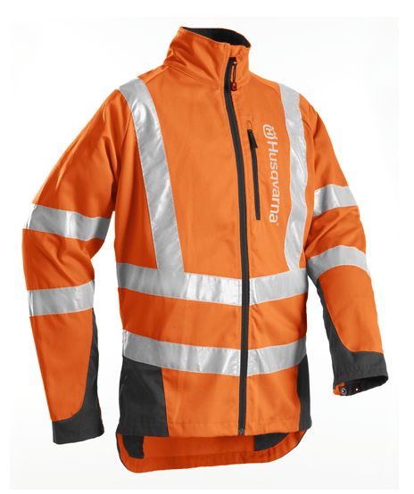 Skogsjacka Husqvarna Classic High Viz EN 20471, 58 i gruppen Kläder & Skyddsutrustning / Skyddsjackor hos Motorsågsbutiken (5963046-58)