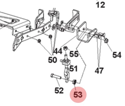 NUT HEXAGON NUT WITH COLLAR 7/ i gruppen  hos Motorsågsbutiken (5965779-01)
