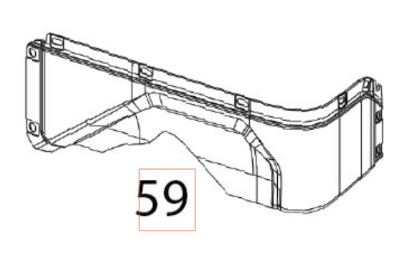 Shroud Recoil Shroud (Sksn4114 i gruppen Övriga Reservdelar / Reservdelar Husqvarna Snöslungor / Reservdelar Husqvarna ST424T hos Motorsågsbutiken (5973601-01)