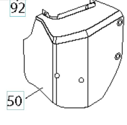 Box Kit,Heater,Box i gruppen Övriga Reservdelar / Reservdelar Husqvarna Snöslungor / Reservdelar Husqvarna ST424 hos Motorsågsbutiken (5973833-01)