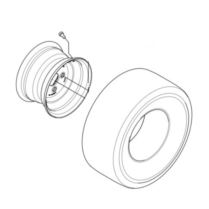 Wheel Assy 20X8-10 i gruppen  hos Motorsågsbutiken (5977112-01)