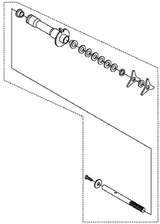 Support Assy Reel Frictioned S i gruppen  hos Motorsågsbutiken (5977128-01)