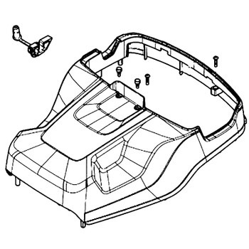Cover Pro Powerhead Top i gruppen Övriga Reservdelar / Övrigt / Reservdelar Husqvarna CL400i hos Motorsågsbutiken (5979377-01)
