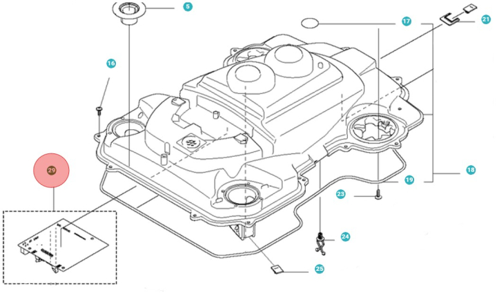 PRINTED CIRCUIT ASSY PCBA APPL i gruppen  hos Motorsågsbutiken (5979774-01)