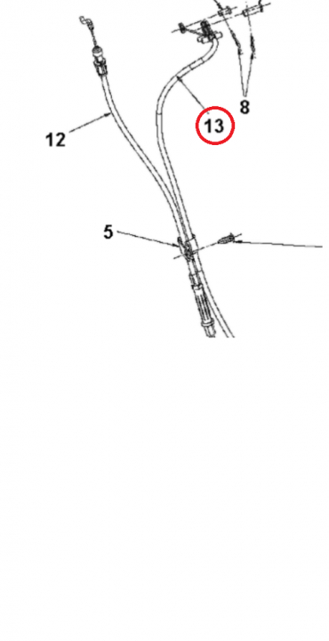 Cable Assy Speed Select Braide i gruppen Övriga Reservdelar / Reservdelar Husqvarna Snöslungor / Reservdelar Husqvarna ST330 hos Motorsågsbutiken (5984504-01)