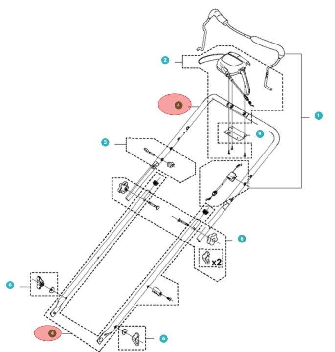 HANDLE KIT (AUTOWALK) i gruppen  hos Motorsågsbutiken (5984533-01)