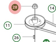 NUT FLANGE 3/4-16 ZP i gruppen  hos Motorsågsbutiken (5984905-01)