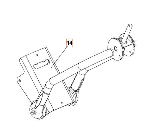 Bracket Hd Bracket Grey Ral 62 i gruppen Övriga Reservdelar / Reservdelar Husqvarna Jordfräsar / Reservdelar Husqvarna TR348 hos Motorsågsbutiken (5986779-01)