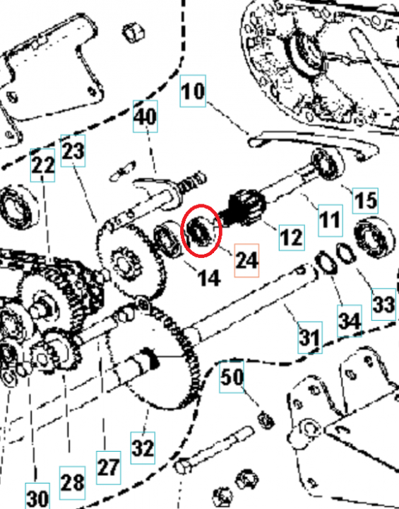 Bearing 6301 i gruppen Övriga Reservdelar / Reservdelar Husqvarna Jordfräsar / Reservdelar Husqvarna TR348 hos Motorsågsbutiken (5986793-01)