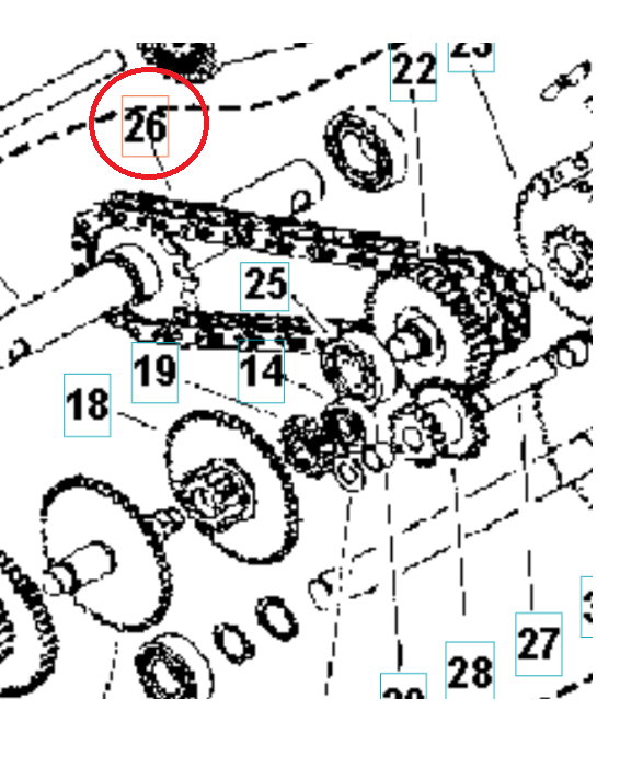 Chain Pitch 15,875 / 44 Links i gruppen Övriga Reservdelar / Reservdelar Husqvarna Jordfräsar / Reservdelar Husqvarna TR348 hos Motorsågsbutiken (5986818-01)