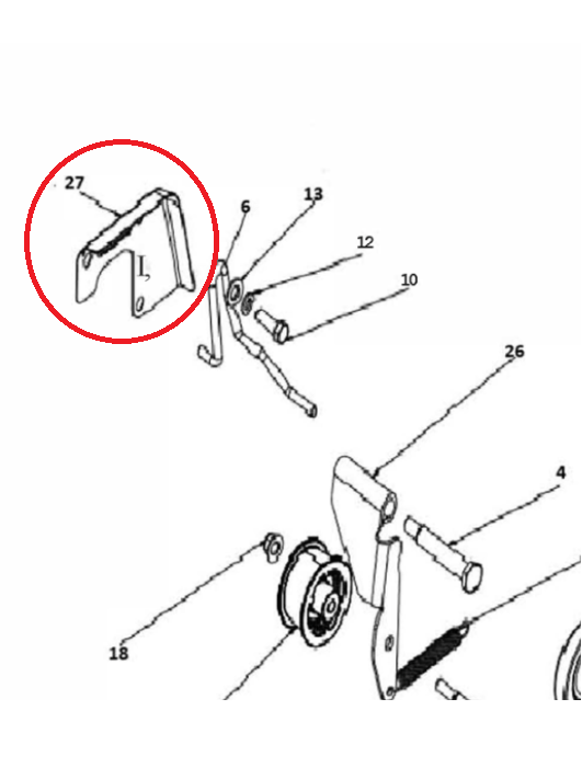 Cover Lc Friction Drive Gutter i gruppen Övriga Reservdelar / Reservdelar Husqvarna Snöslungor / Reservdelar Husqvarna ST324 hos Motorsågsbutiken (5987119-02)