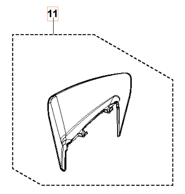 DEFLECTOR, SIDE PROTECTION COVER i gruppen  hos Motorsågsbutiken (5989614-01)