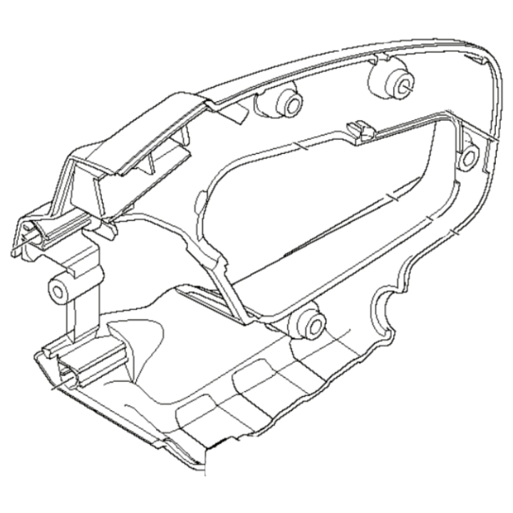 Handle Half Right i gruppen Övriga Reservdelar / Reservdelar Husqvarna Motorkap / Reservdelar Husqvarna K4000 hos Motorsågsbutiken (5991989-01)