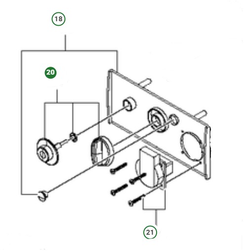 SWITCH SWITCH KNOB KIT S 25 i gruppen  hos Motorsågsbutiken (5992815-02)