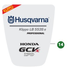 DECAL HUSQVARNA KLIPPO LB 553S i gruppen  hos Motorsågsbutiken (5995758-06)